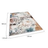 Tappeto Rocky River, Multicolore, 120x180 cm