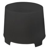 Tavolino da Esterno Nero Antracite 2 Posti 46x40x38h cm, Made in Italy - Crudup