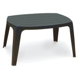 Tavolino da Esterno Nero Antracite 2 Posti 76x49x43h cm, Made in Italy - Mclendon
