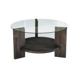 Tavolino da salotto Alnitak, Tavolo basso da soggiorno, Ripiano da caffè, Tavolino per divano, 75x75h40 cm, Antracite