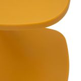 Tavolino da Salotto Arancione Adatto per Indoor-outdoor Forma Quadrato 44x54x44h cm, Colore Ripiano Arancione - Bagan