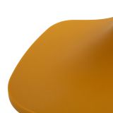 Tavolino da Salotto Arancione Adatto per Indoor-outdoor Forma Quadrato 44x54x44h cm, Colore Ripiano Arancione - Bagan