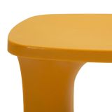 Tavolino da Salotto Arancione Adatto per Indoor-outdoor Forma Quadrato 44x54x44h cm, Colore Ripiano Arancione - Bagan