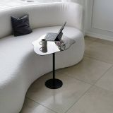 Tavolino da salotto Astria, Tavolo basso da soggiorno, Ripiano da caffè, Tavolino per divano, 60x45h50 cm, Nero