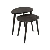 Tavolino da salotto Azha, Tavolo basso da soggiorno, Ripiano da caffè, Tavolino per divano, 50x33h52 cm, Antracite