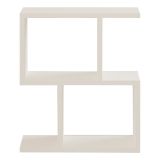 Tavolino da Salotto Bianco 2 Vani Forma Rettangolare 45x17x51h cm, Materiale Piano in Legno Nobilitato - Ceprano