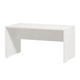 Tavolino da Salotto Bianco con Piedini un Vano 90x49.5x45.5h cm, Forma Rettangolare - Formia