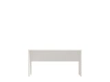 Tavolino da Salotto Bianco con Piedini un Vano 90x49.5x45.5h cm, Forma Rettangolare - Formia