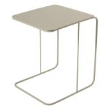 Tavolino da Salotto Bianco Crema Effetto Lucido Forma Rettangolare 47x46x57h cm, Sfumatura Colore Ripiano Crema - Cattaneo