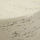 Tavolino da Salotto Bianco Crema Nero Adatto per Indoor-outdoor Effetto Pietra Forma Nuvola 62x48x100h cm, Colore Ripiano Bianco - Sefrou