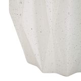 Tavolino da Salotto Bianco Crema Nero Adatto per Indoor-outdoor Effetto Pietra Forma Stella 46x60x46h cm, Colore Ripiano Bianco - Gala