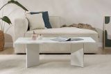Tavolino da Salotto Bianco Forma Rettangolare Materiale Piano in Legno Nobilitato 119x60x40h cm, Colore Ripiano Bianco - Turate