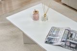 Tavolino da Salotto Bianco Forma Rettangolare Materiale Piano in Legno Nobilitato 119x60x40h cm, Colore Ripiano Bianco - Turate