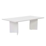 Tavolino da Salotto Bianco Forma Rettangolare Materiale Piano in Legno Nobilitato 119x60x40h cm, Colore Ripiano Bianco - Turate