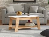 Tavolino da Salotto Bianco Lucido Marrone Rovere Nodi un Vano Forma Rettangolare 101x54.5x46.5h cm, Colore Ripiano Bianco - Casaglia