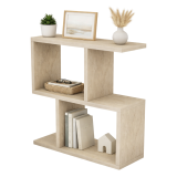 Tavolino da Salotto Bianco Marmo 2 Vani Forma Rettangolare 45x17x51h cm, Sfumatura Colore Ripiano Marmo - Tarzo