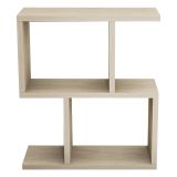 Tavolino da Salotto Bianco Marmo 2 Vani Forma Rettangolare 45x17x51h cm, Sfumatura Colore Ripiano Marmo - Tarzo