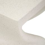 Tavolino da Salotto Bianco Marmo Adatto per Indoor-outdoor Forma Quadrato 42x53x42h cm, Colore Ripiano Bianco - Gale