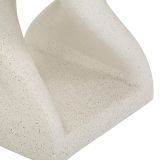 Tavolino da Salotto Bianco Marmo Adatto per Indoor-outdoor Forma Quadrato 42x53x42h cm, Colore Ripiano Bianco - Gale