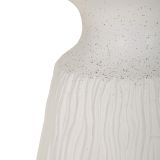 Tavolino da Salotto Bianco Marmo Adatto per Indoor-outdoor Forma Rotondo 47x61x47h cm, Colore Ripiano Bianco - Gakamota