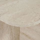 Tavolino da Salotto Bianco Marmo Forma Rettangolare Materiale Piano in Legno Nobilitato 120x60x41h cm, Colore Ripiano Bianco - Nomeva