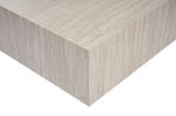Tavolino da Salotto Bianco Marmo Forma Rettangolare Materiale Piano in Legno Nobilitato 90x90x35h cm, Colore Ripiano Bianco - Nofaraka