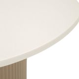 Tavolino da Salotto Bianco Marmo Grigio Tortora Forma Squadrata Colore Ripiano Bianco 48x46x39h cm, Materiale Struttura in Metallo - Ganiha