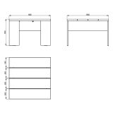 Tavolino da Salotto Bianco Opaco Forma Quadrato Colore Ripiano Bianco 67x67x43h cm, Sfumatura Colore Struttura Opaco - Magre