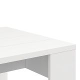 Tavolino da Salotto Bianco Opaco Forma Quadrato Colore Ripiano Bianco 67x67x43h cm, Sfumatura Colore Struttura Opaco - Magre