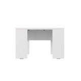 Tavolino da Salotto Bianco Opaco Forma Quadrato Colore Ripiano Bianco 67x67x43h cm, Sfumatura Colore Struttura Opaco - Magre