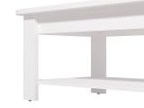 Tavolino da Salotto Bianco un Vano Forma Rettangolare 124x60x45h cm, Materiale Piano in Legno Nobilitato - Pella
