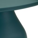Tavolino da Salotto blu Adatto per Indoor-outdoor Angoli Arrotondati Forma Quadrato 48x48x38h cm, Colore Ripiano blu - Midelt