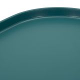 Tavolino da Salotto blu Adatto per Indoor-outdoor Angoli Arrotondati Forma Quadrato 48x48x38h cm, Colore Ripiano blu - Midelt