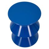 Tavolino da Salotto blu Design Moderno Forma Rotondo 38x38x45h cm, Colore Ripiano blu - Ilam