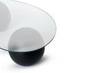 Tavolino da salotto Cerisano, Tavolo basso da caffè, Portariviste per divano, Ripiano da soggiorno, 117x60 h30 cm, Nero