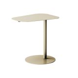 Tavolino da salotto Ciliegia, Tavolo basso da caffè, Portariviste per divano, Ripiano da soggiorno, 50x38 h50 cm, Panna