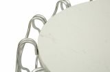 Tavolino da salotto circolare argento 47x47x61h cm - Castelli