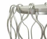 Tavolino da salotto circolare argento 47x47x61h cm - Castelli