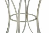 Tavolino da salotto circolare argento 56x56x68h cm - Molina