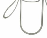 Tavolino da salotto circolare argento 56x56x68h cm - Molina
