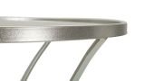 Tavolino da salotto circolare argento 56x56x68h cm - Molina