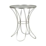 Tavolino da salotto circolare argento 56x56x68h cm - Molina