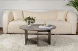 Tavolino da salotto Codroipo, Tavolo basso da caffè, Portariviste per divano, Ripiano da soggiorno, 90x90 h41 cm, Grigio