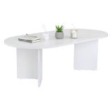 Tavolino da salotto Elain, 119x60 h40 cm, Bianco