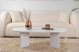 Tavolino da salotto Elain, 119x60 h40 cm, Bianco