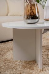 Tavolino da salotto Elain, 119x60 h40 cm, Bianco