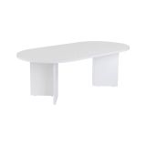 Tavolino da salotto Elain, 119x60 h40 cm, Bianco