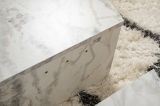 Tavolino da salotto Feglino, Tavolo basso da caffè, Portariviste per divano, Ripiano da soggiorno, 90x60 h35 cm, Marmo