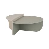 Tavolino da salotto Feglino, Tavolo basso da caffè, Portariviste per divano, Ripiano da soggiorno, 90x60 h35 cm, Verde