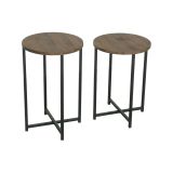 Tavolino da salotto Furud, Tavolo basso da soggiorno, Ripiano da caffè, Tavolino per divano, 70x35h55 cm, Noce